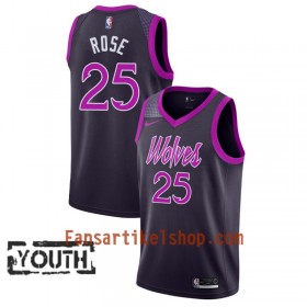 Minnesota Timberwolves Trikot Derrick Rose 25 2018-19 Nike City Edition Lila Swingman - Kinder
